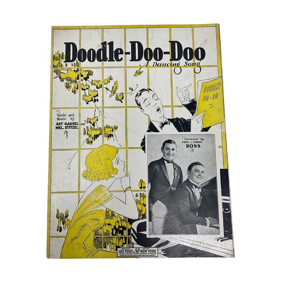 Doodle Doo Doo A Dancing Song Sheet Music Art Kassel Mel Stitzel Phil Eddie Ross - Picture 1 of 5